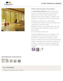 Franciaflex store venitien aluminium